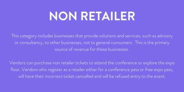 online retailer non-retailer tickets