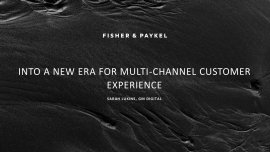 Sarah Lukins, GM Digital, Fisher & Paykel New Zealand